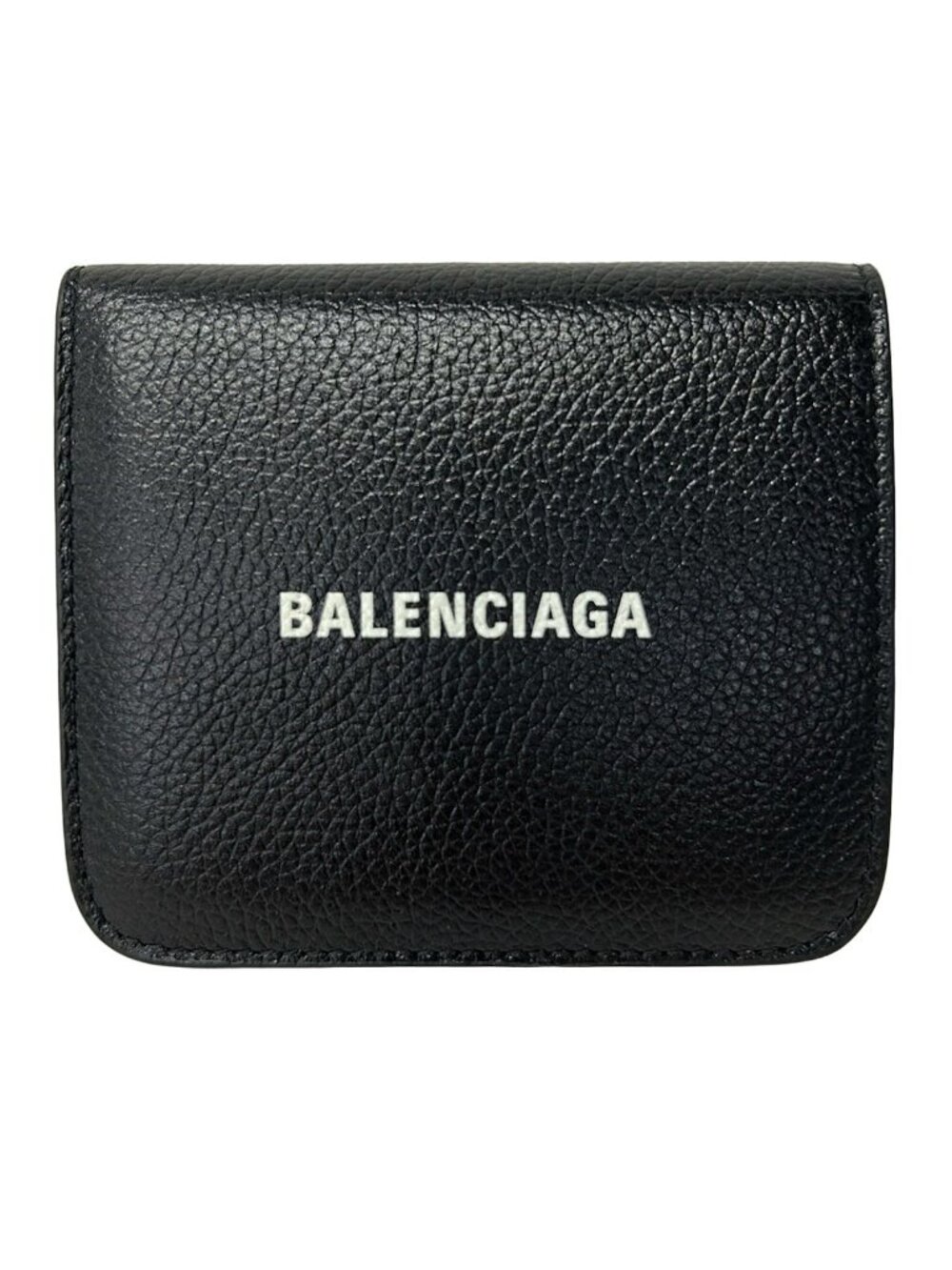 Balenciaga Bifold Wallet Black Leather